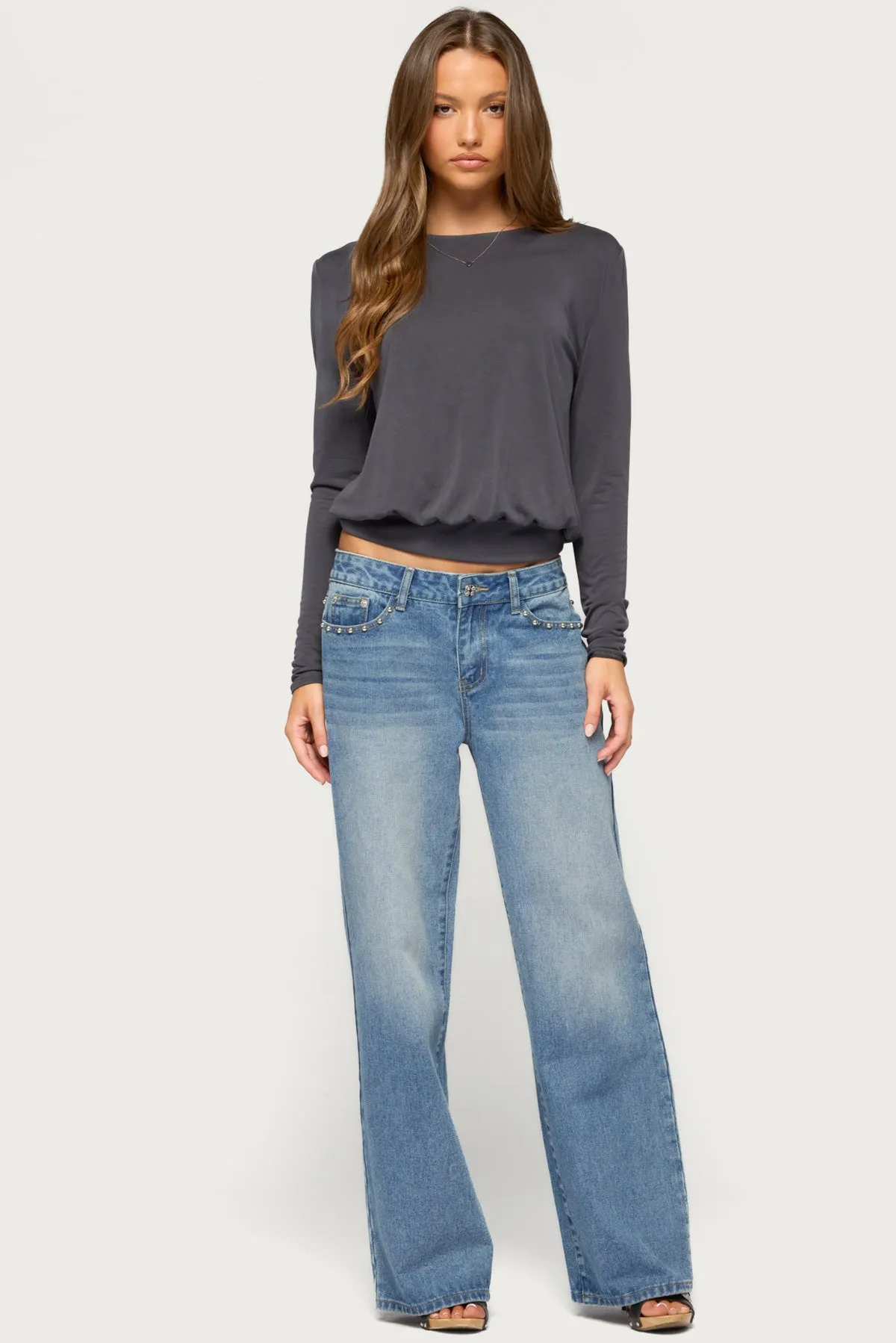 Kinslee Backless Long Sleeve Top sold by Edikted product image thumbnail 5