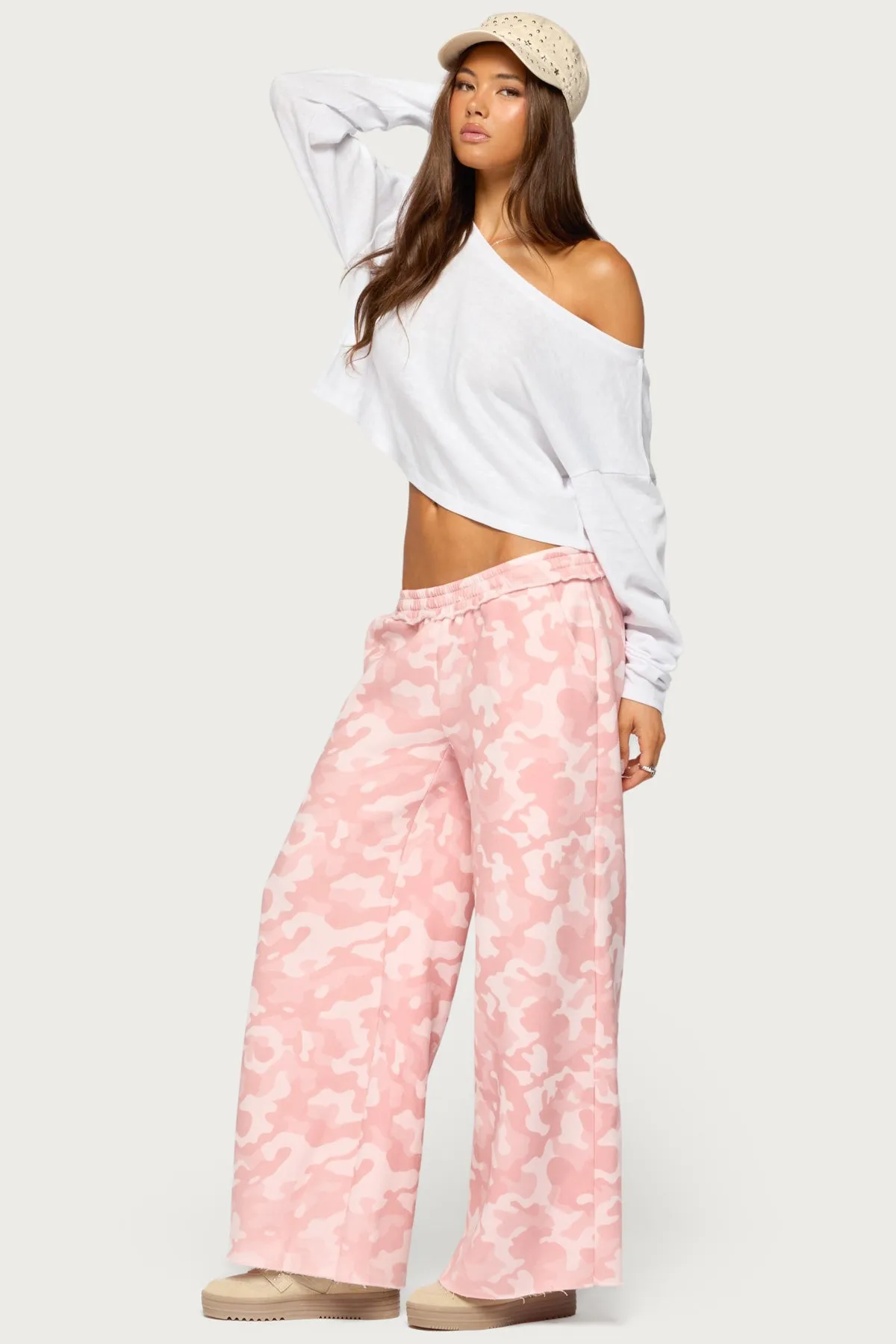 Peala Off Shoulder Long Sleeve Top sold by Edikted product image thumbnail 4