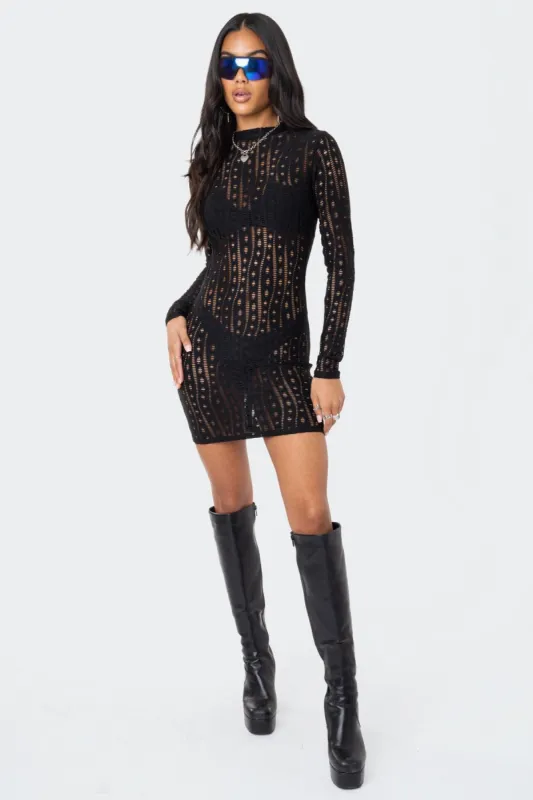 Ellery Textured Mini Dress sold by Edikted