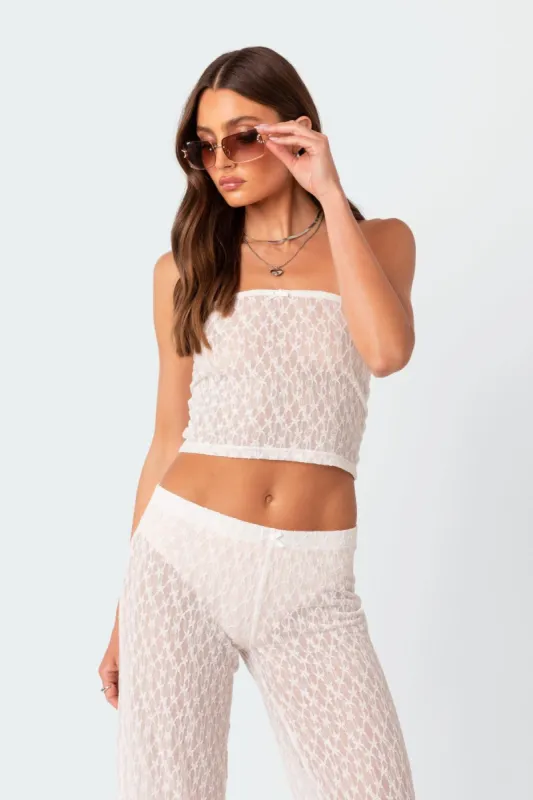 Starstruck Sheer Tube Top sold by Edikted