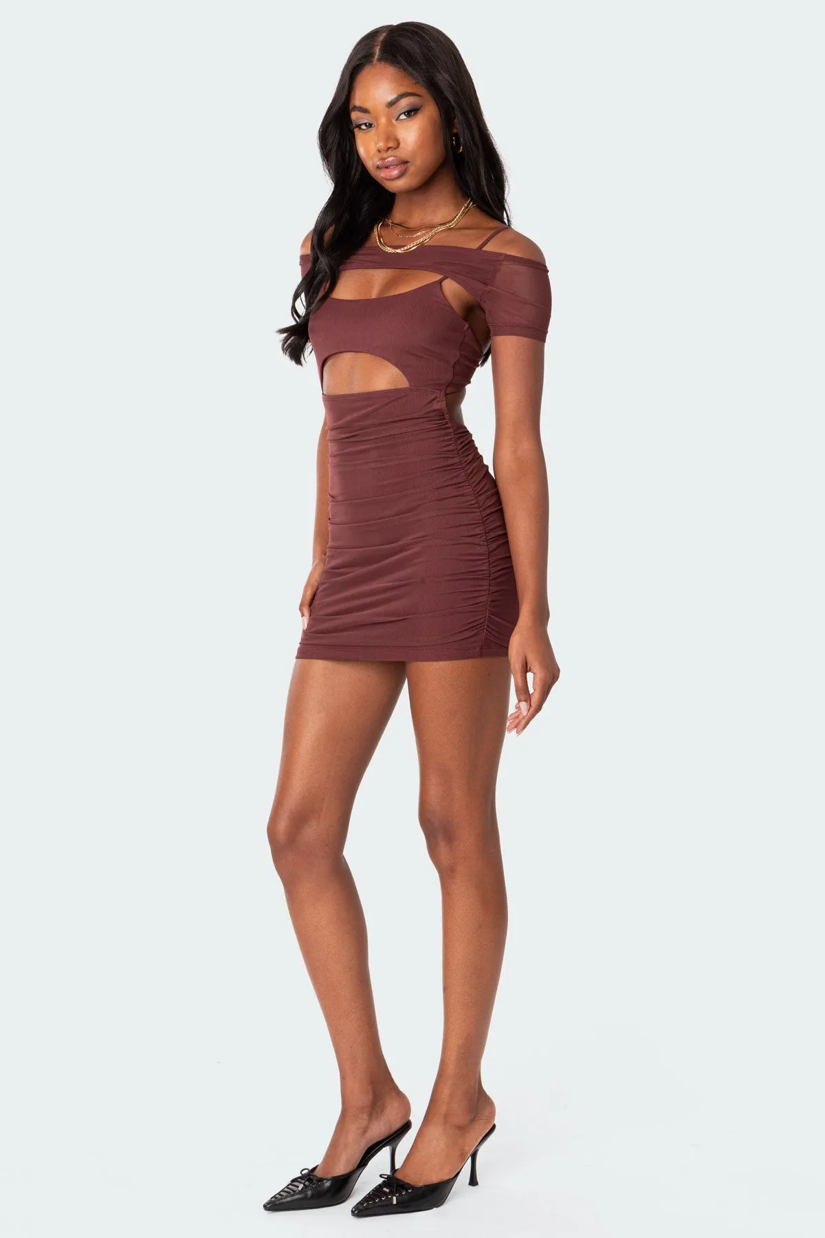 Two Piece Cut Out Mini Dress sold by Edikted product image thumbnail 3