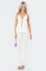 Claire Ribbed Flared Pants sold by Edikted