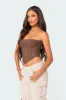 Evangeline Sheer Mesh Corset sold by Edikted