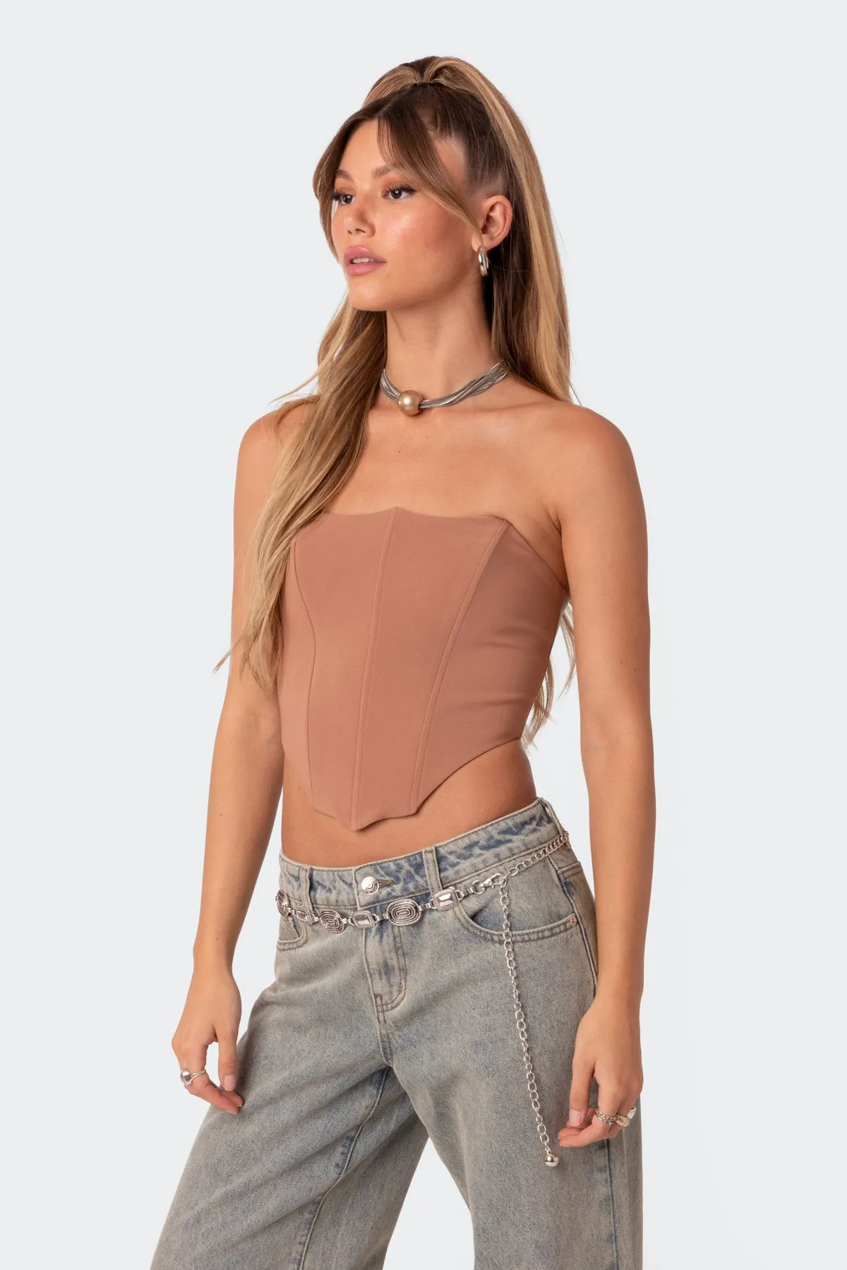 Delina Strapless Corset sold by Edikted product image thumbnail 3