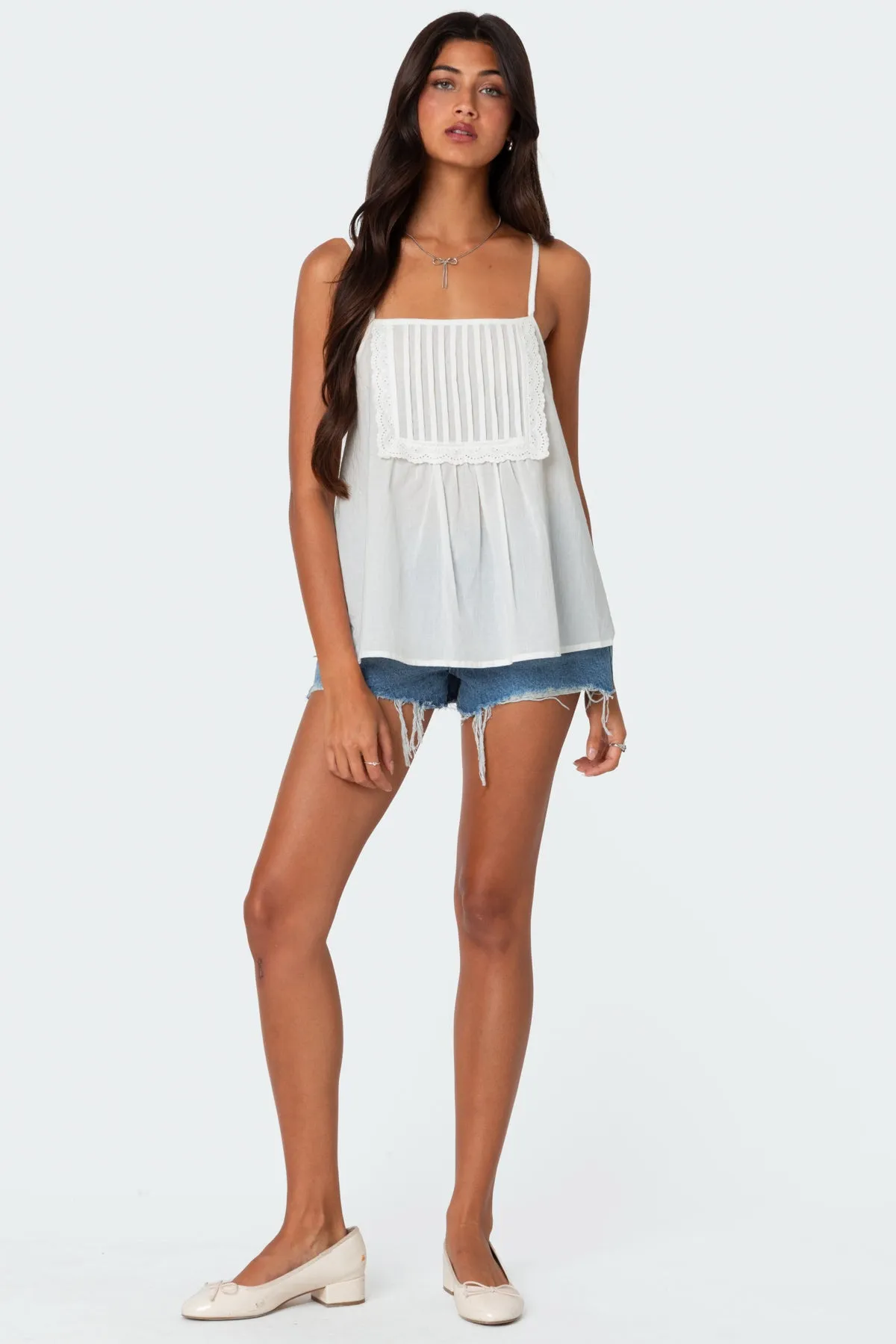 Eyelet Trim Paneled Top sold by Edikted product image thumbnail 4