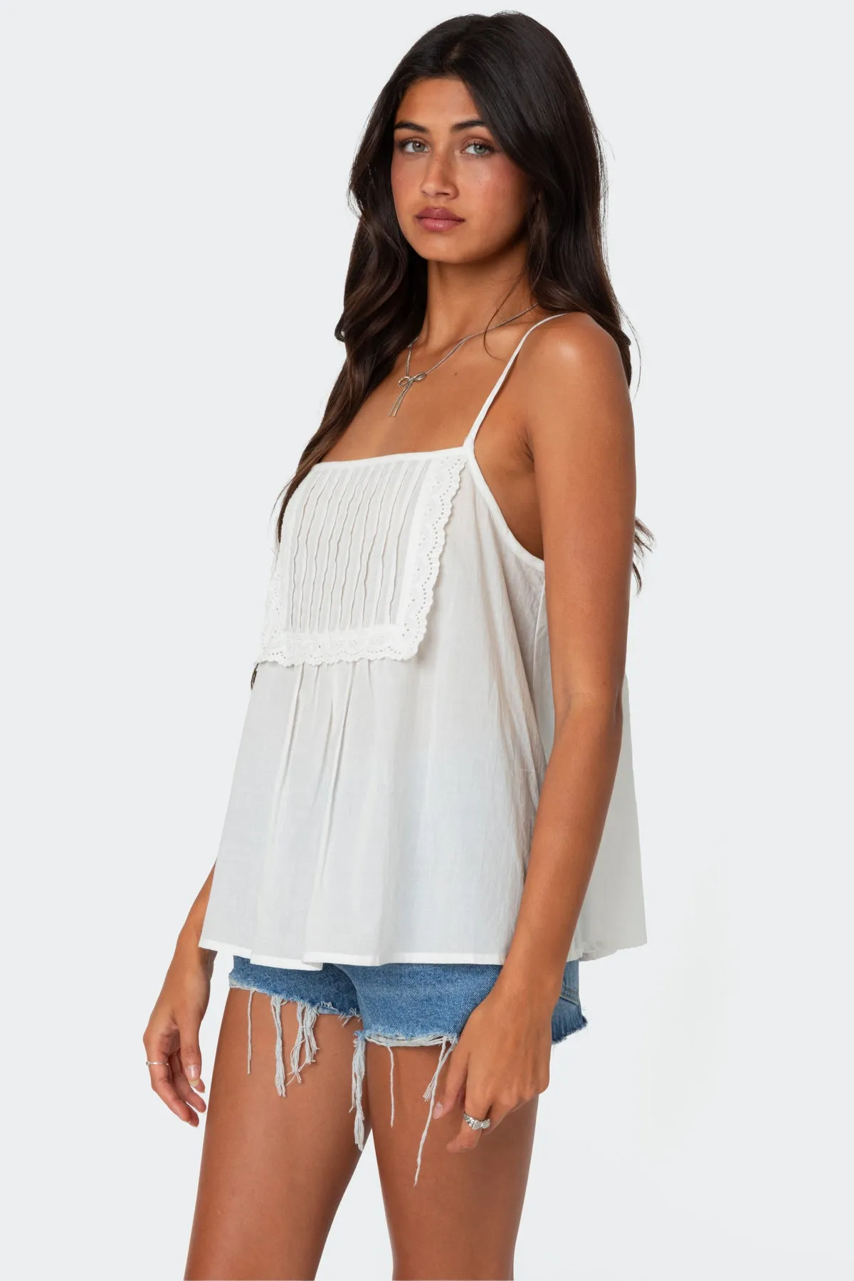 Eyelet Trim Paneled Top sold by Edikted product image thumbnail 3