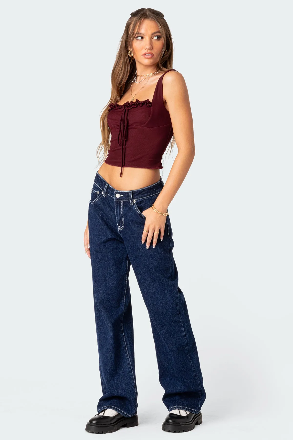 Aurelia Bustier Mesh Top sold by Edikted product image thumbnail 5