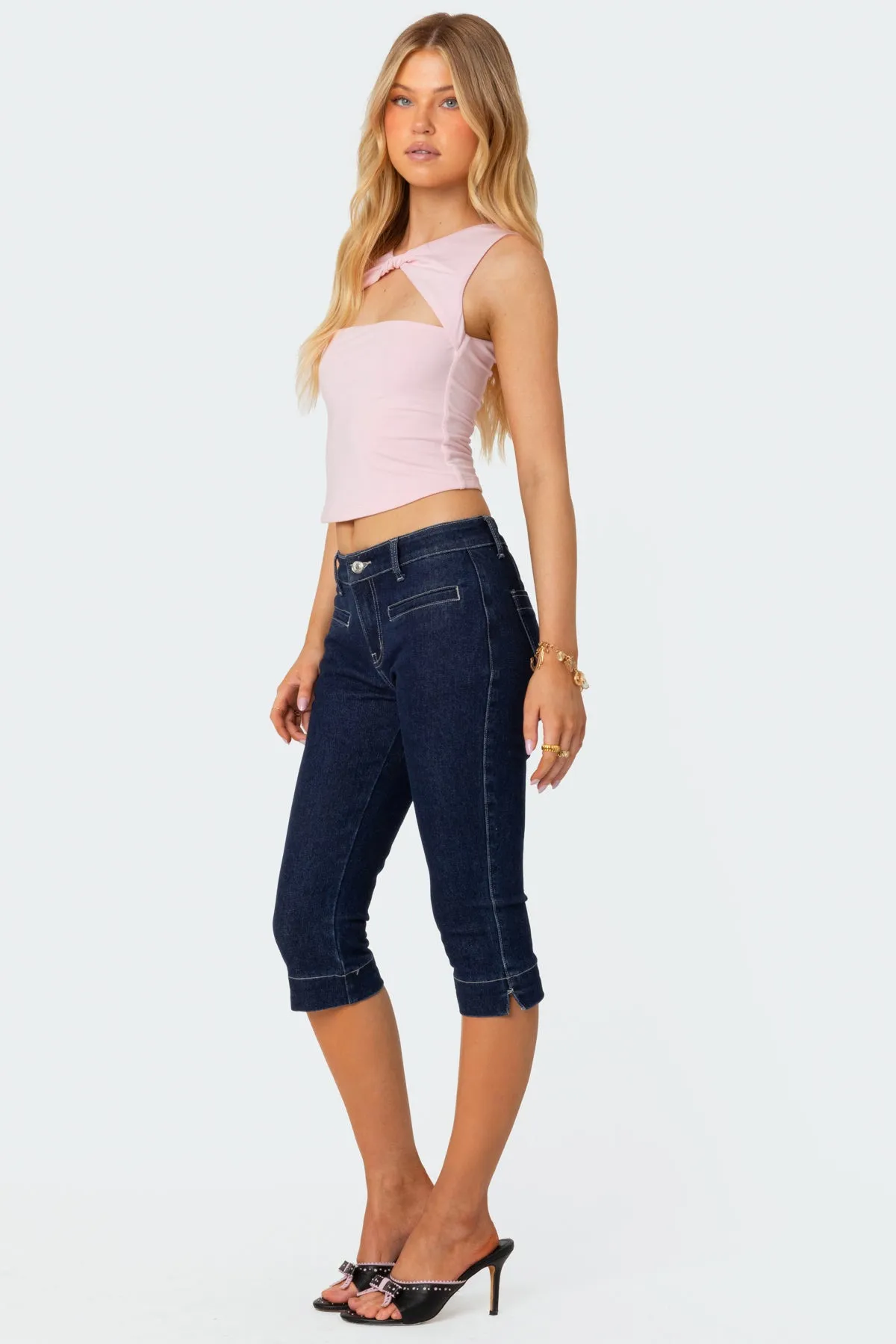 Twisted Cut Out Tank Top sold by Edikted product image thumbnail 4