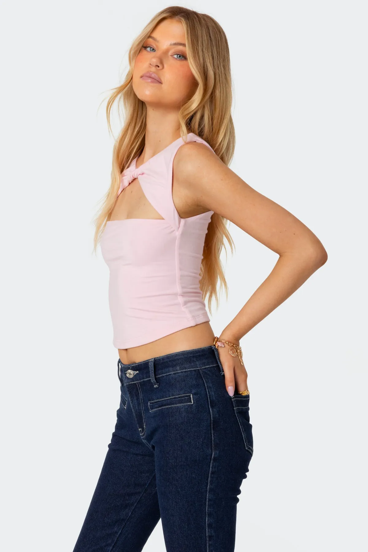 Twisted Cut Out Tank Top sold by Edikted product image thumbnail 3