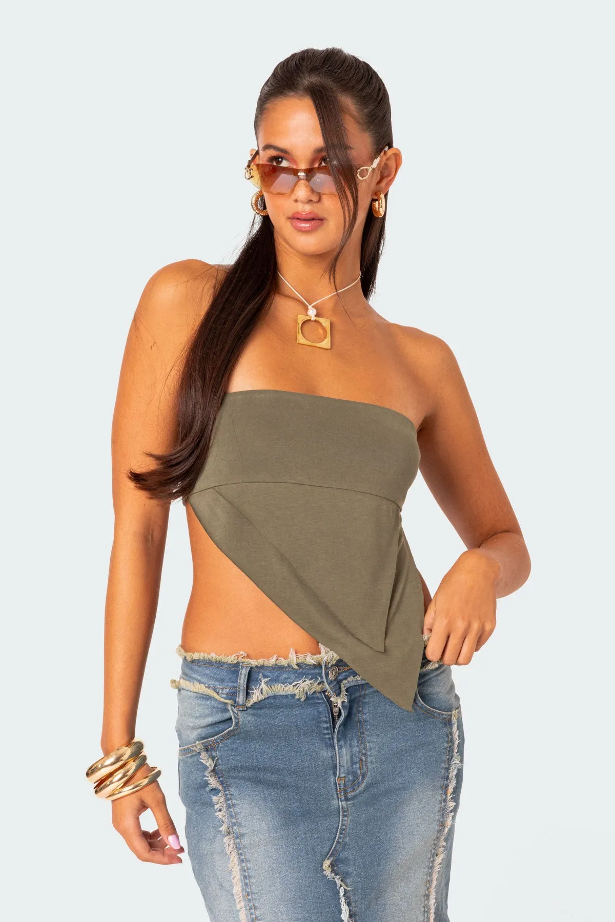 Patterson Layered Triangle Tube Top sold by Edikted product image thumbnail 3