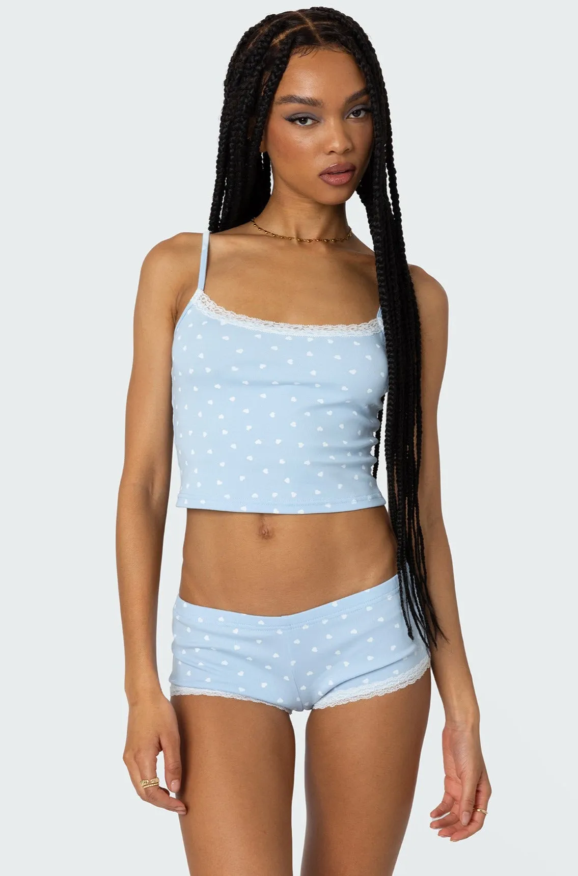 Follow Ur Heart Printed Tank Top sold by Edikted