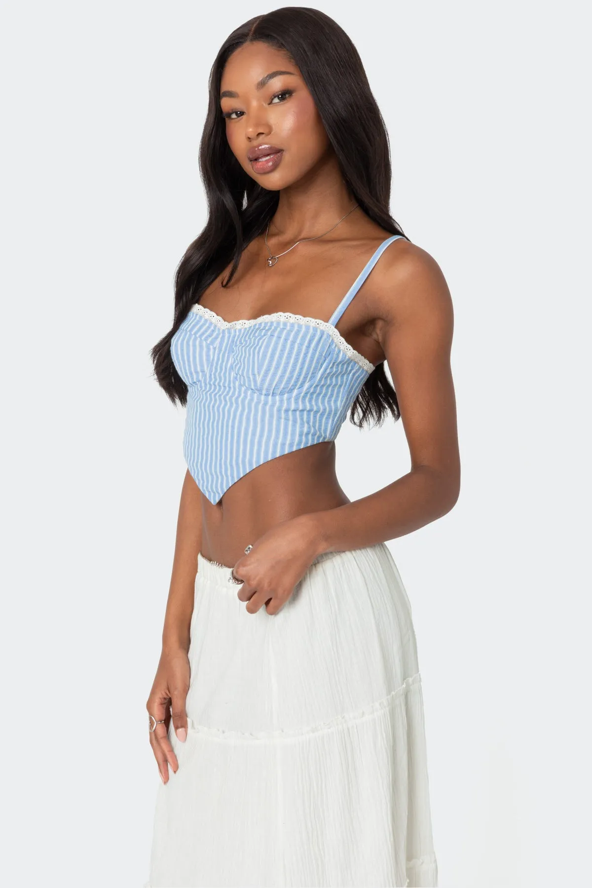 Puckered Triangle Corset sold by Edikted product image thumbnail 3