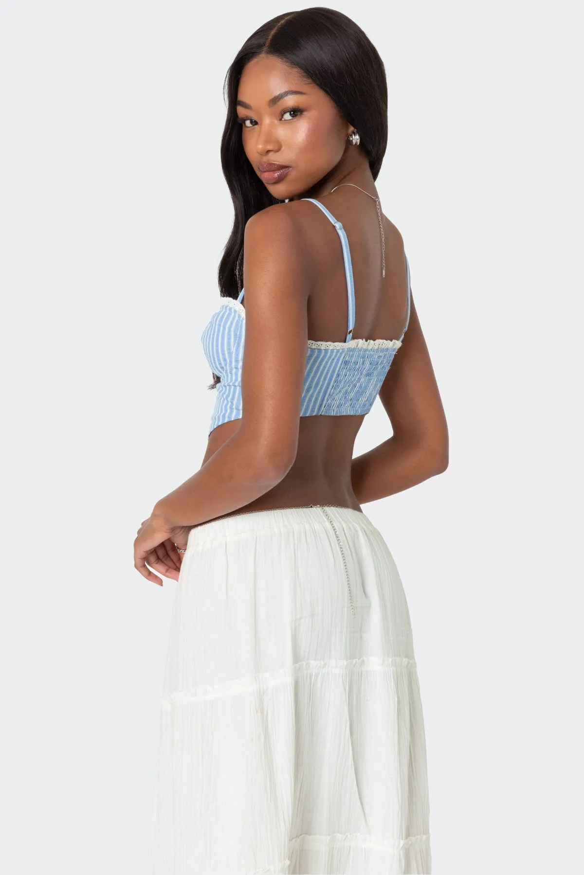 Puckered Triangle Corset sold by Edikted product image thumbnail 4