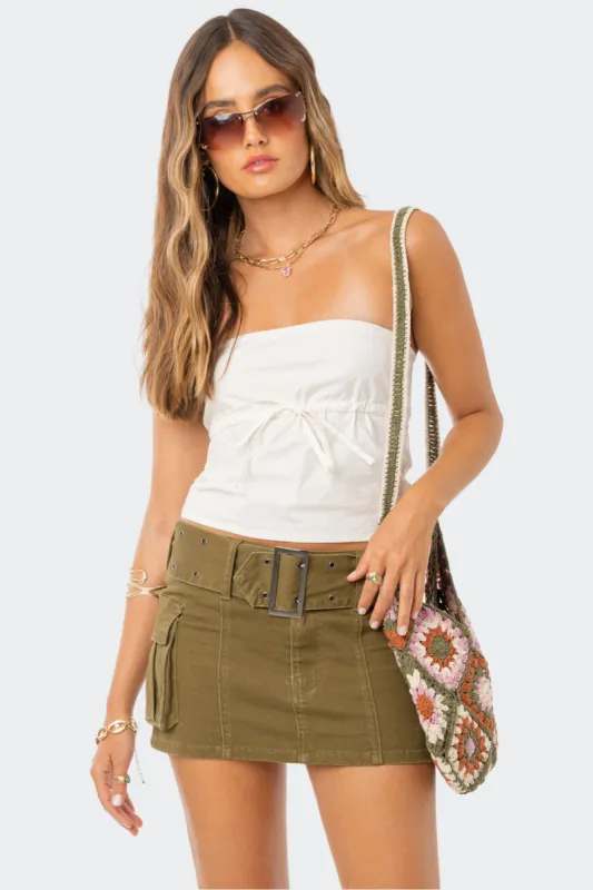 Reva Strapless Top sold by Edikted