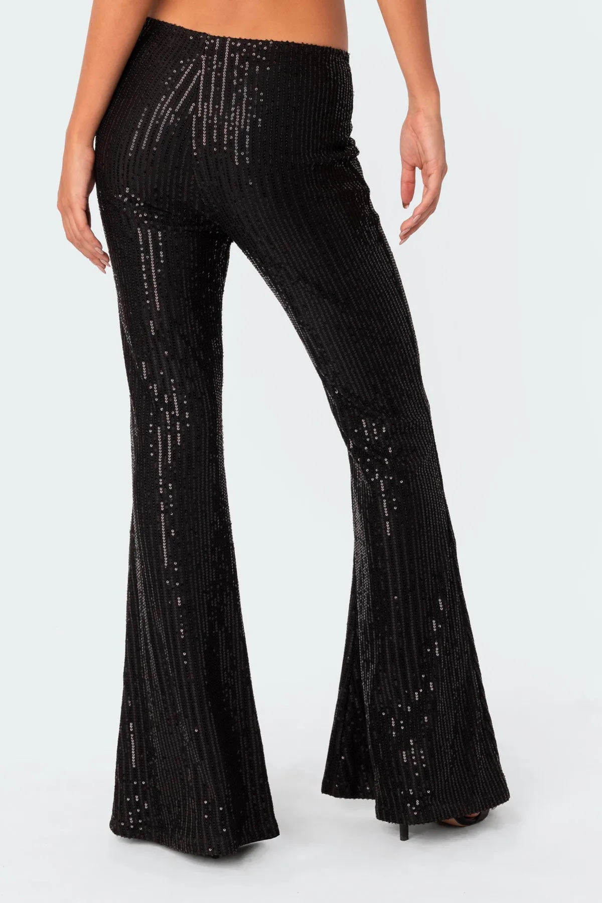 Nola Flared Sequin Pants sold by Edikted product image thumbnail 4