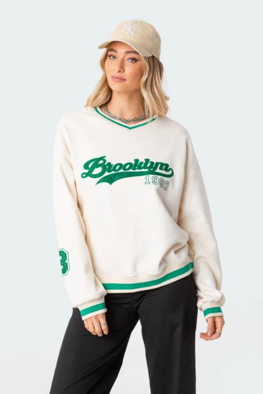 Babe Oversized Sweatshirt sold by Edikted