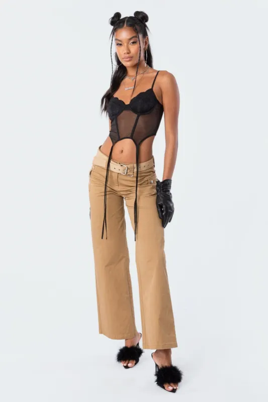 Sia Low-Rise Cargo Pants sold by Edikted