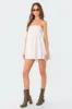 Ivory Oversized Mini Dress sold by Edikted