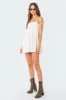 Ivory Oversized Mini Dress sold by Edikted