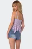 Orchid Sheer Lace Top sold by Edikted