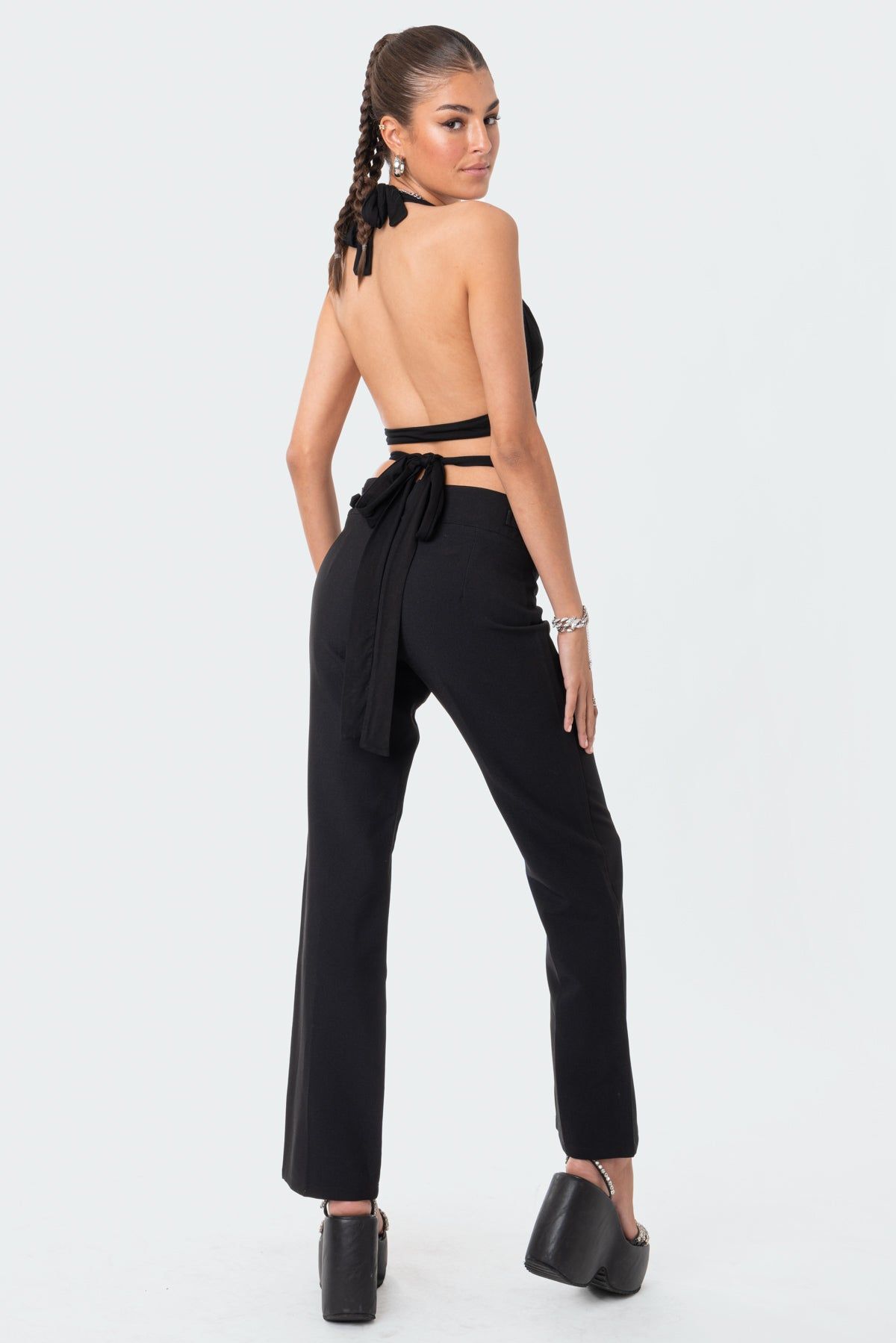 Nia Strappy Halter Top sold by Edikted product image thumbnail 5