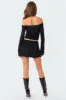Corey Low-Rise Gathered Mini Skirt sold by Edikted