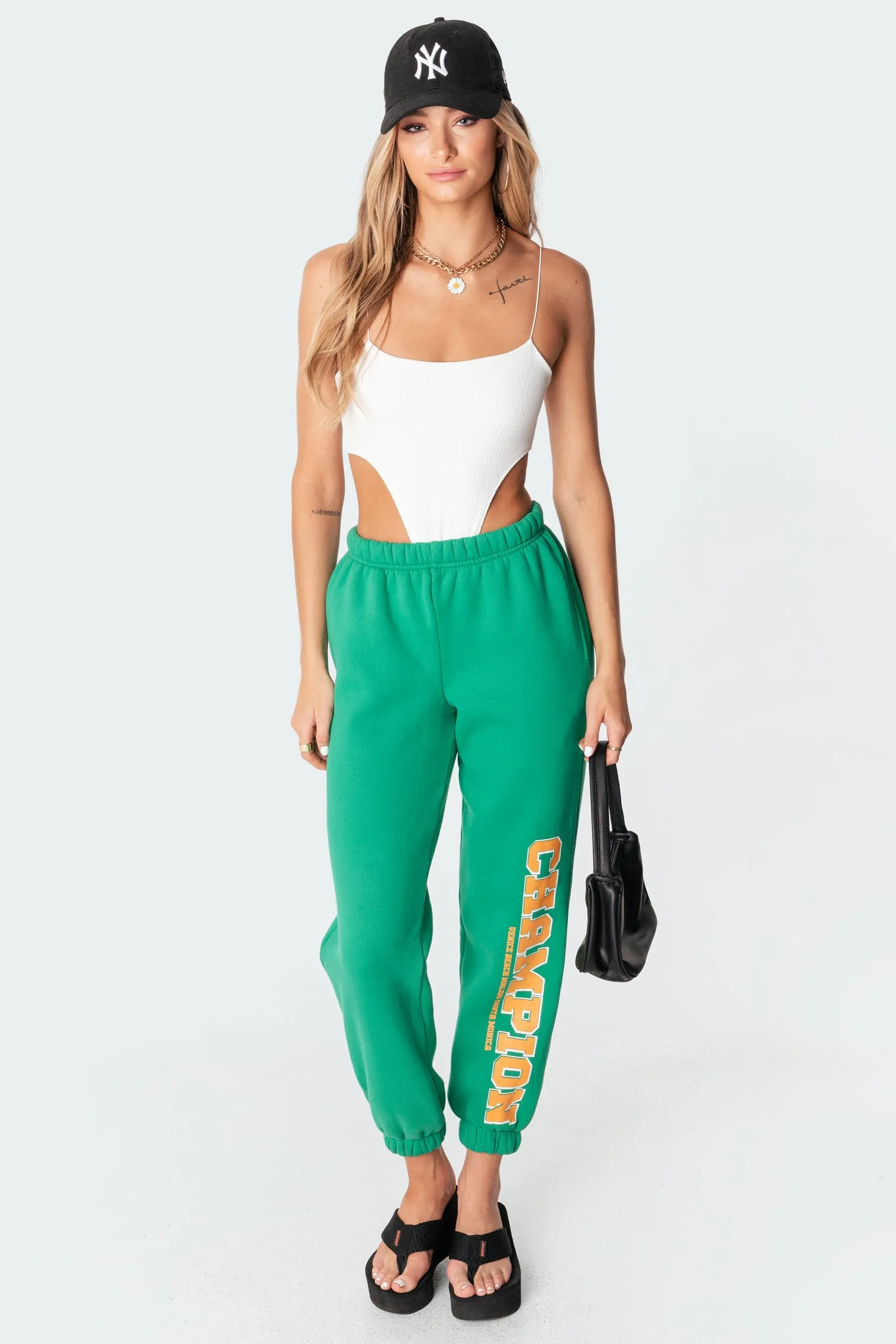 Camilla Ribbed High-Cut Bodysuit sold by Edikted product image thumbnail 2