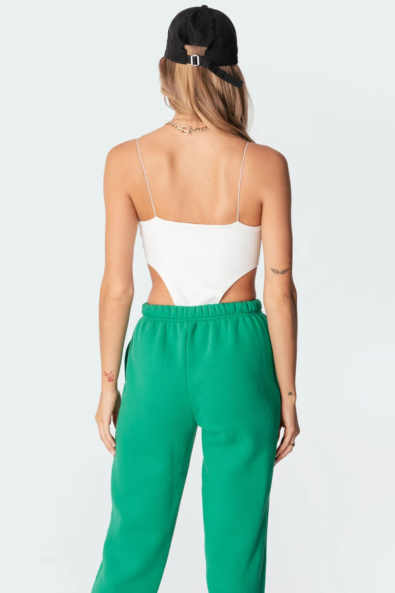 Camilla Ribbed High-Cut Bodysuit sold by Edikted product image thumbnail 4