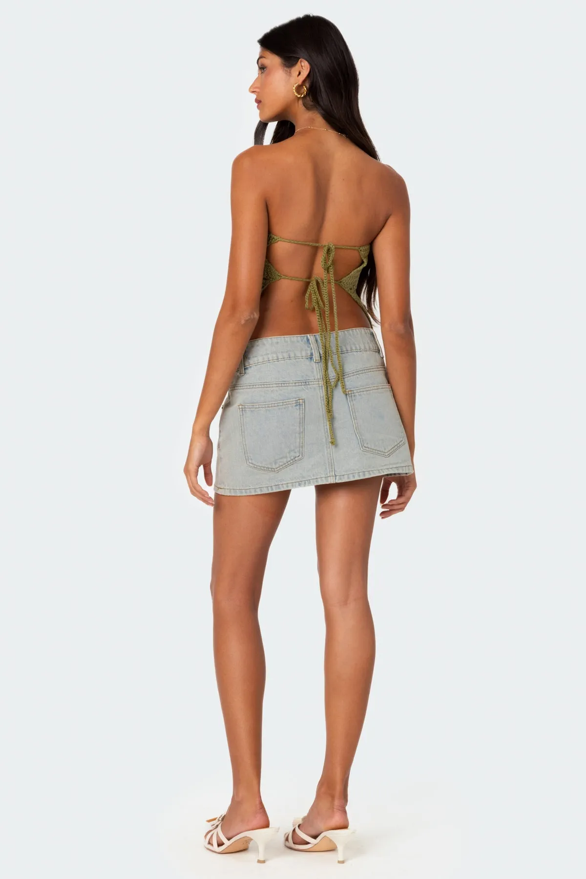 Niki Crochet Strapless Top sold by Edikted product image thumbnail 2