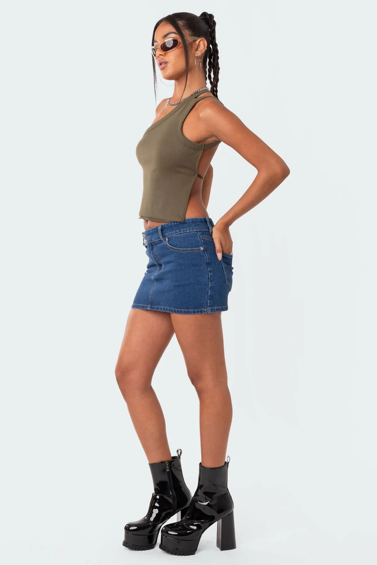 Verdi Open-Back One Shoulder Top sold by Edikted product image thumbnail 4