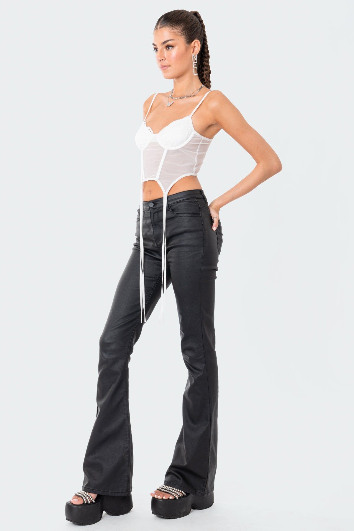 Daria Strap Corset Top sold by Edikted product image thumbnail 4