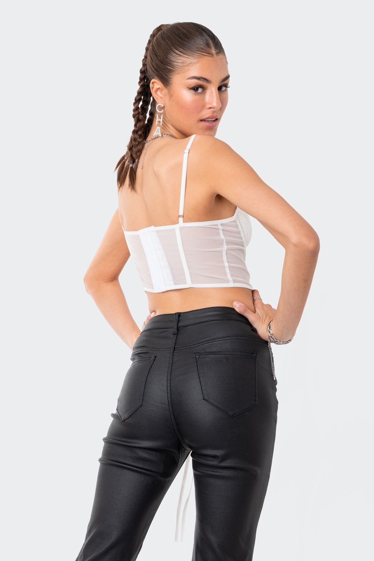 Daria Strap Corset Top sold by Edikted product image thumbnail 5