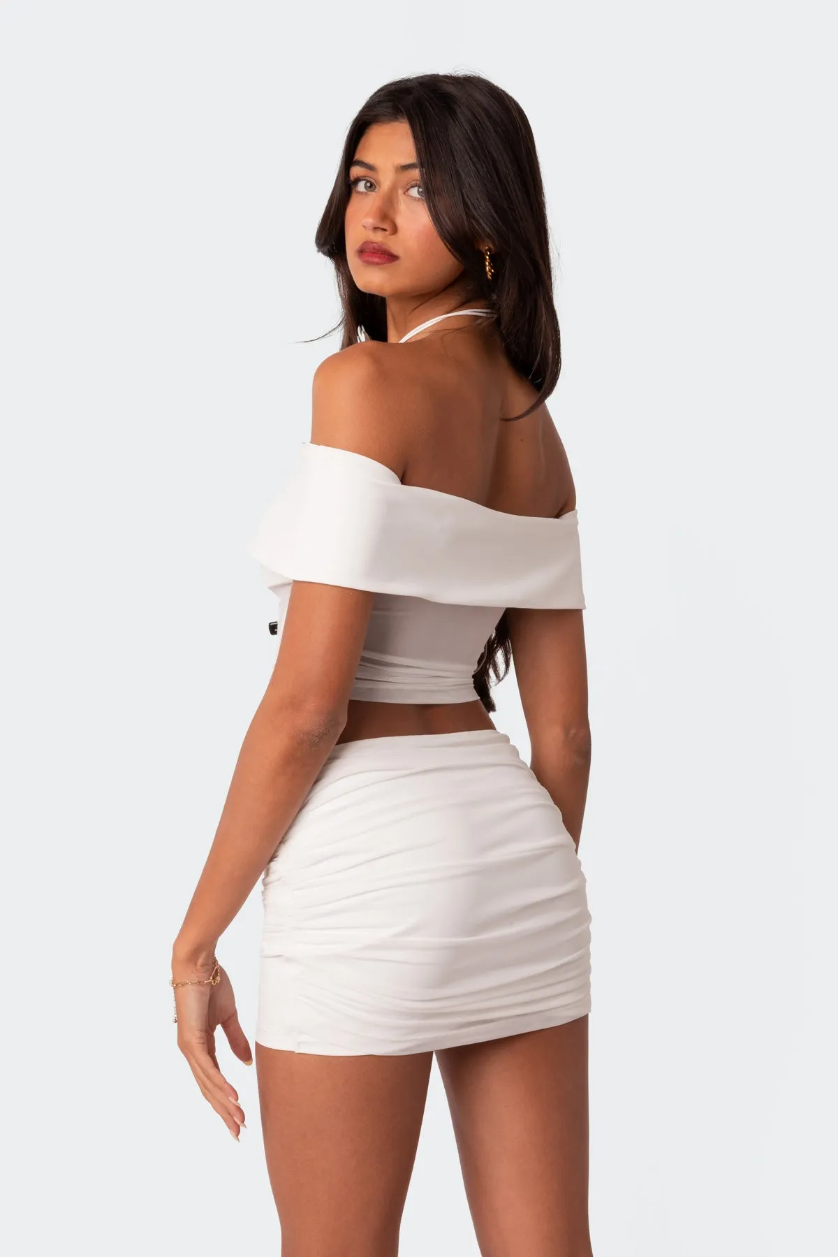 Hadley Fold Over Mesh Tube Top sold by Edikted product image thumbnail 4