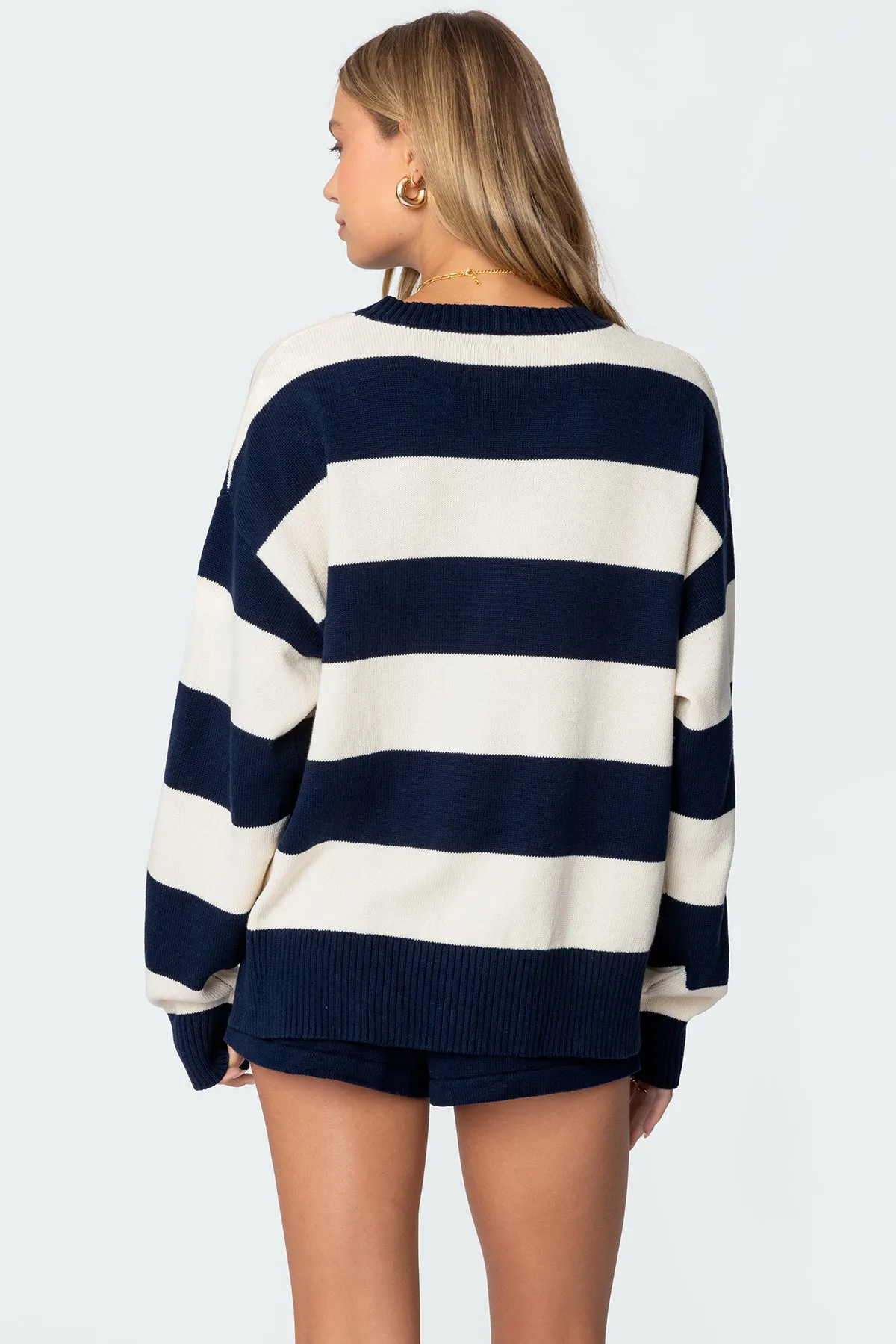 Riley Oversized Striped Sweater sold by Edikted product image thumbnail 5