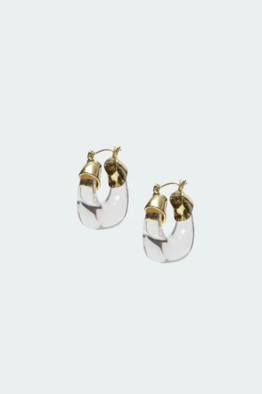 Clearly Hoop Earings sold by Edikted