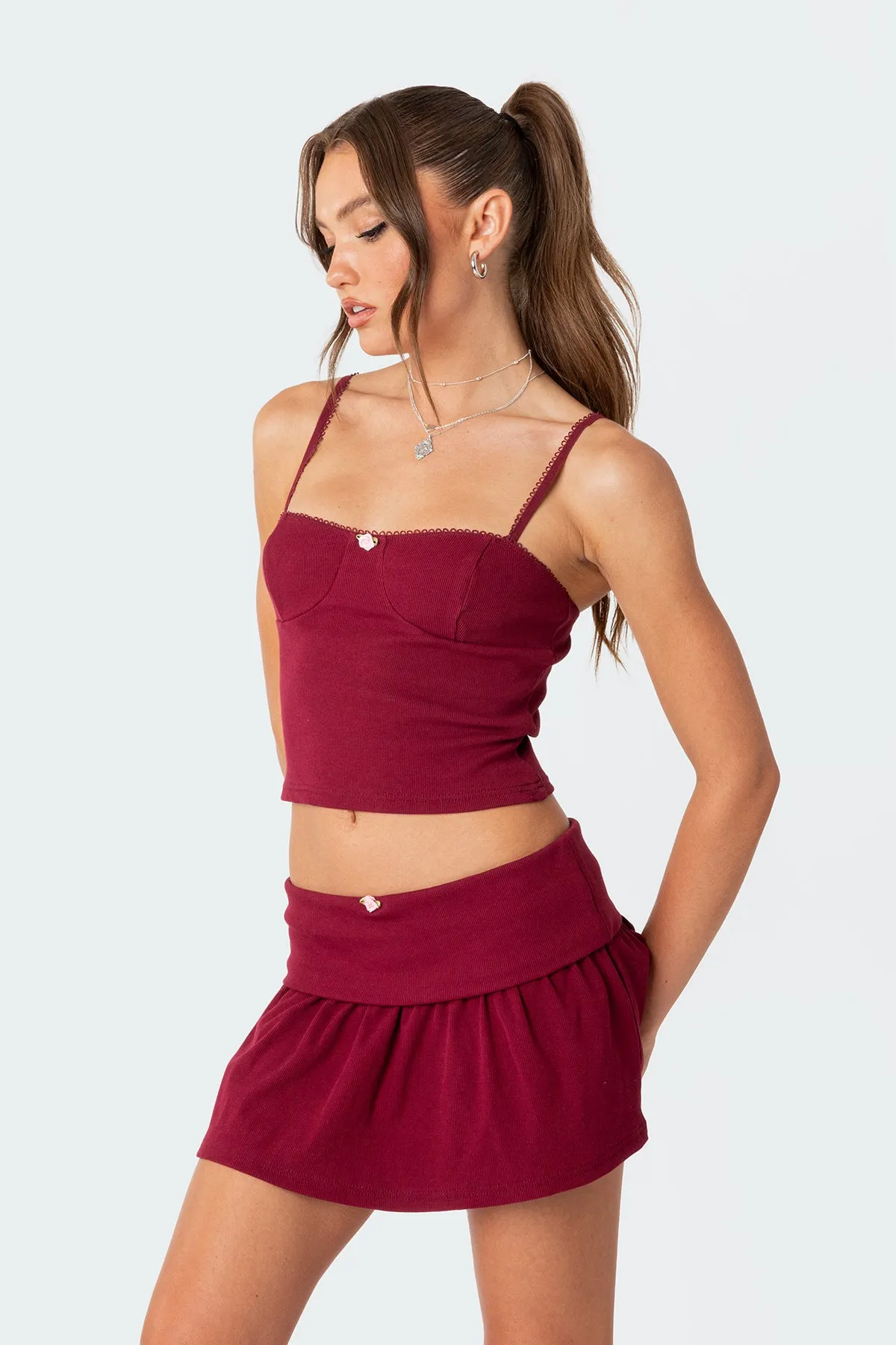 Kalina Cupped Tank Top sold by Edikted product image thumbnail 3