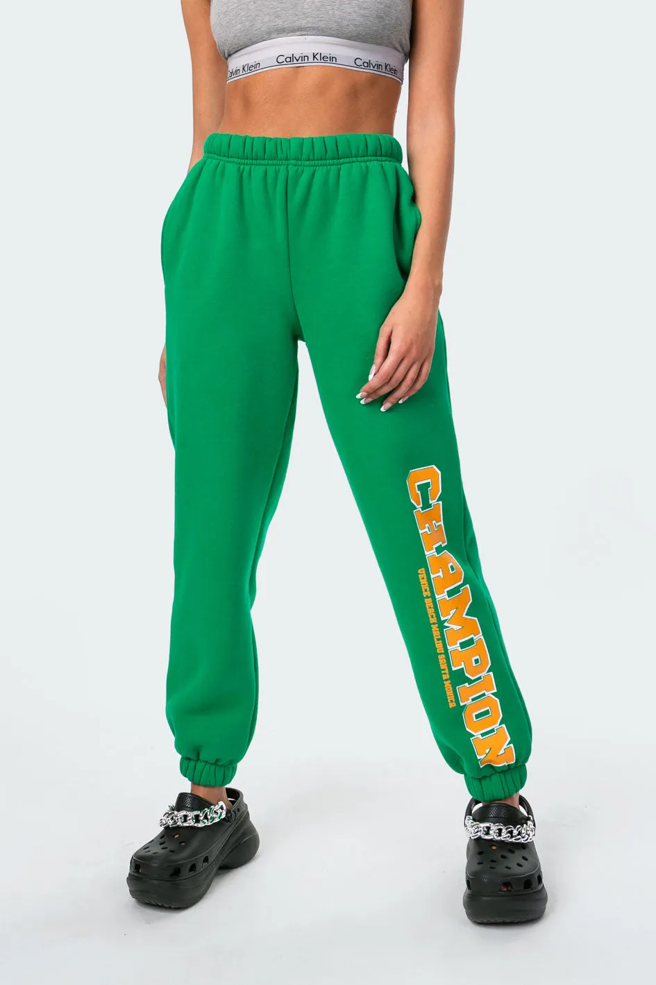 La Champion Sweatpants sold by Edikted product image thumbnail 3