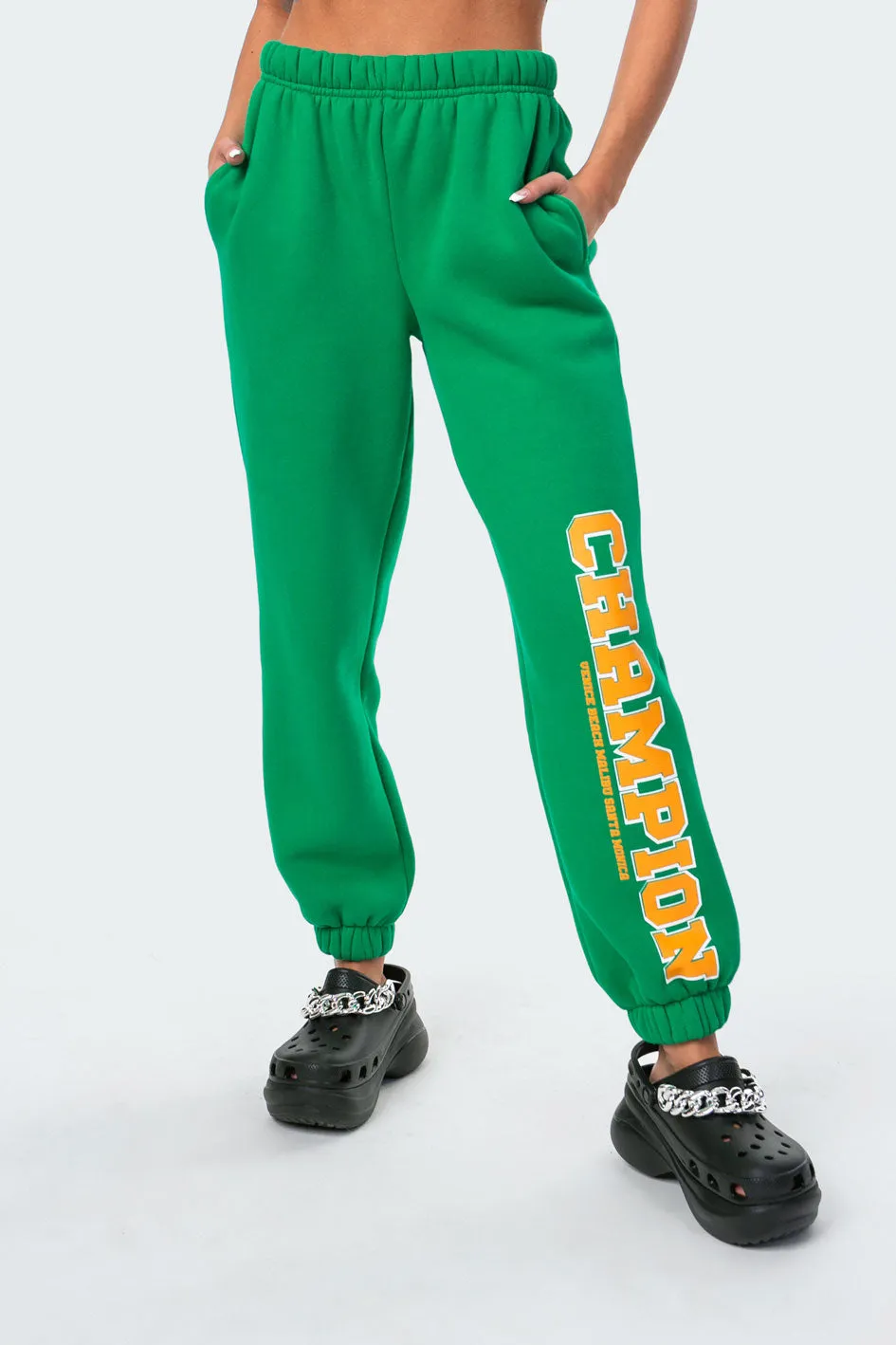 La Champion Sweatpants sold by Edikted