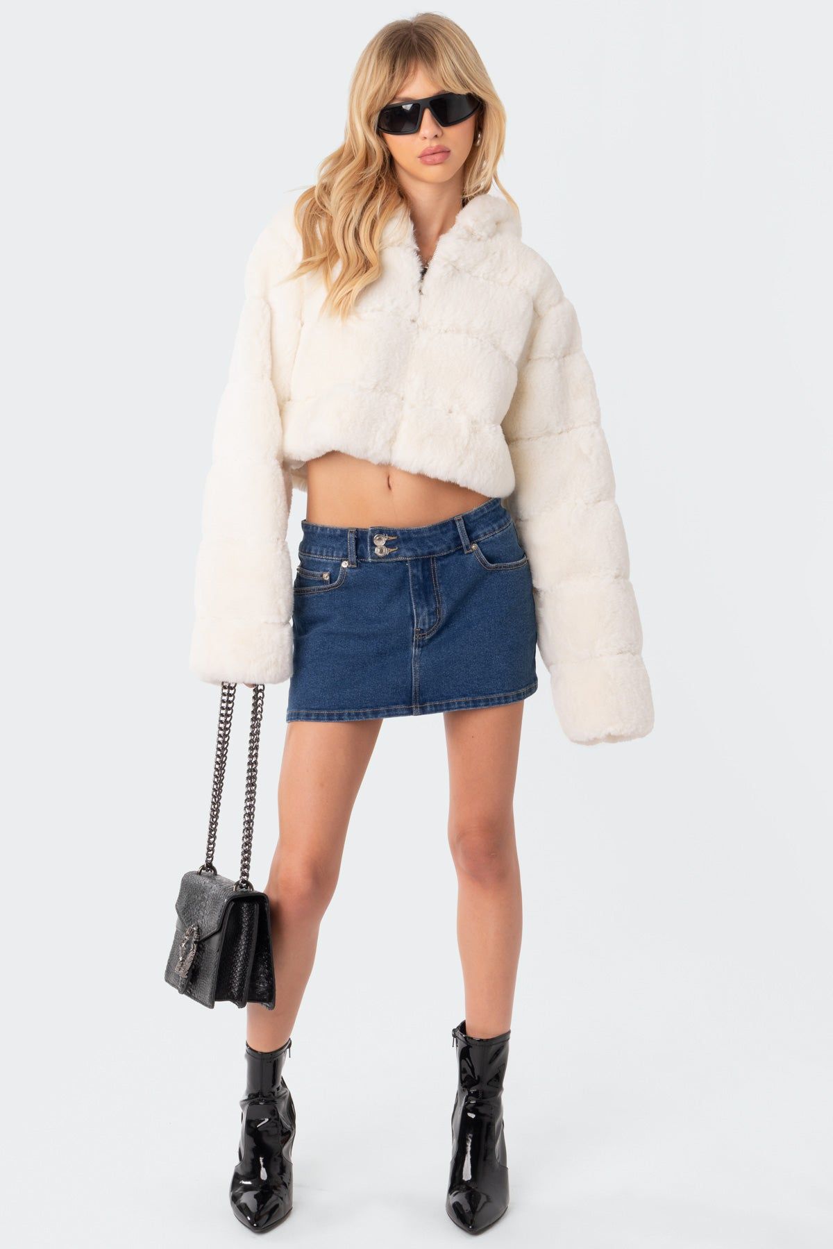 Snow Bunny Faux Fur Jacket sold by Edikted product image thumbnail 2