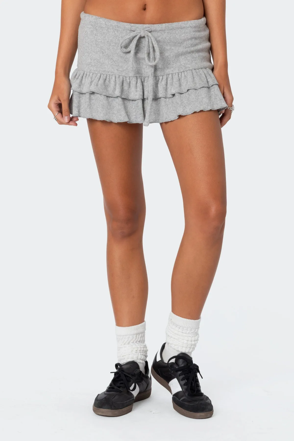 Delia Ruffled Terry Mini Skort sold by Edikted product image thumbnail 2