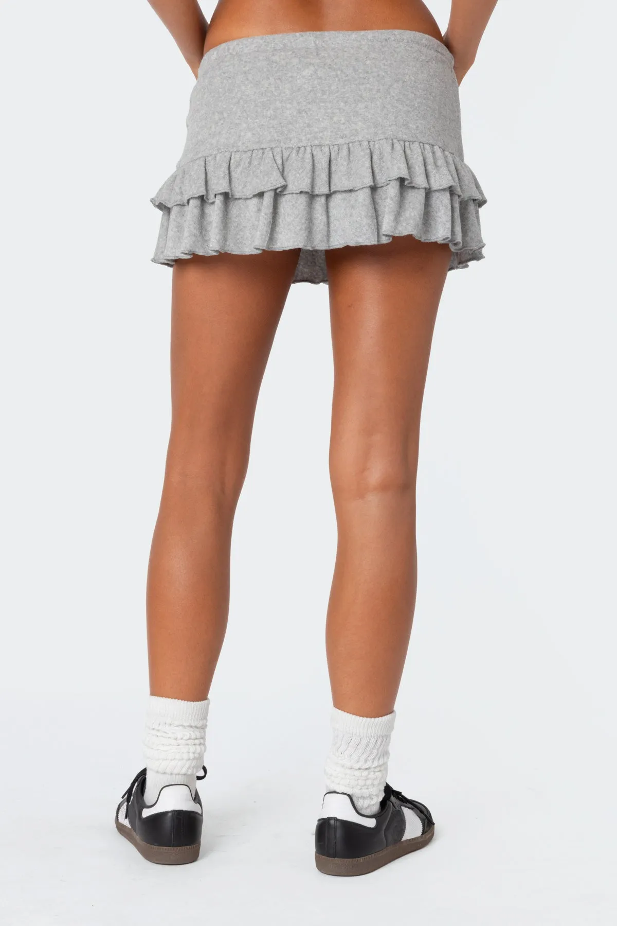 Delia Ruffled Terry Mini Skort sold by Edikted product image thumbnail 5