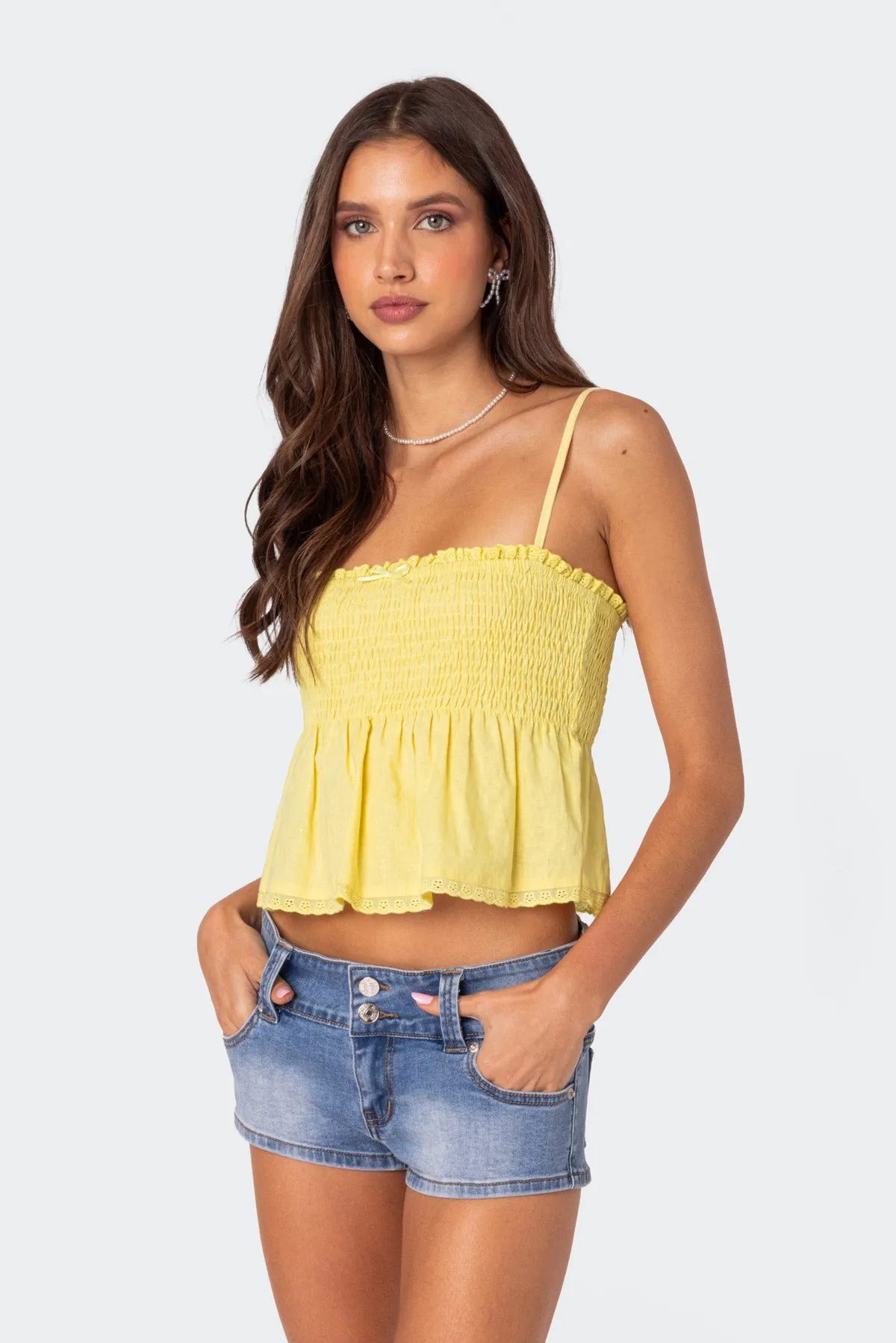 Millie Scrunch Tank Top sold by Edikted product image thumbnail 3