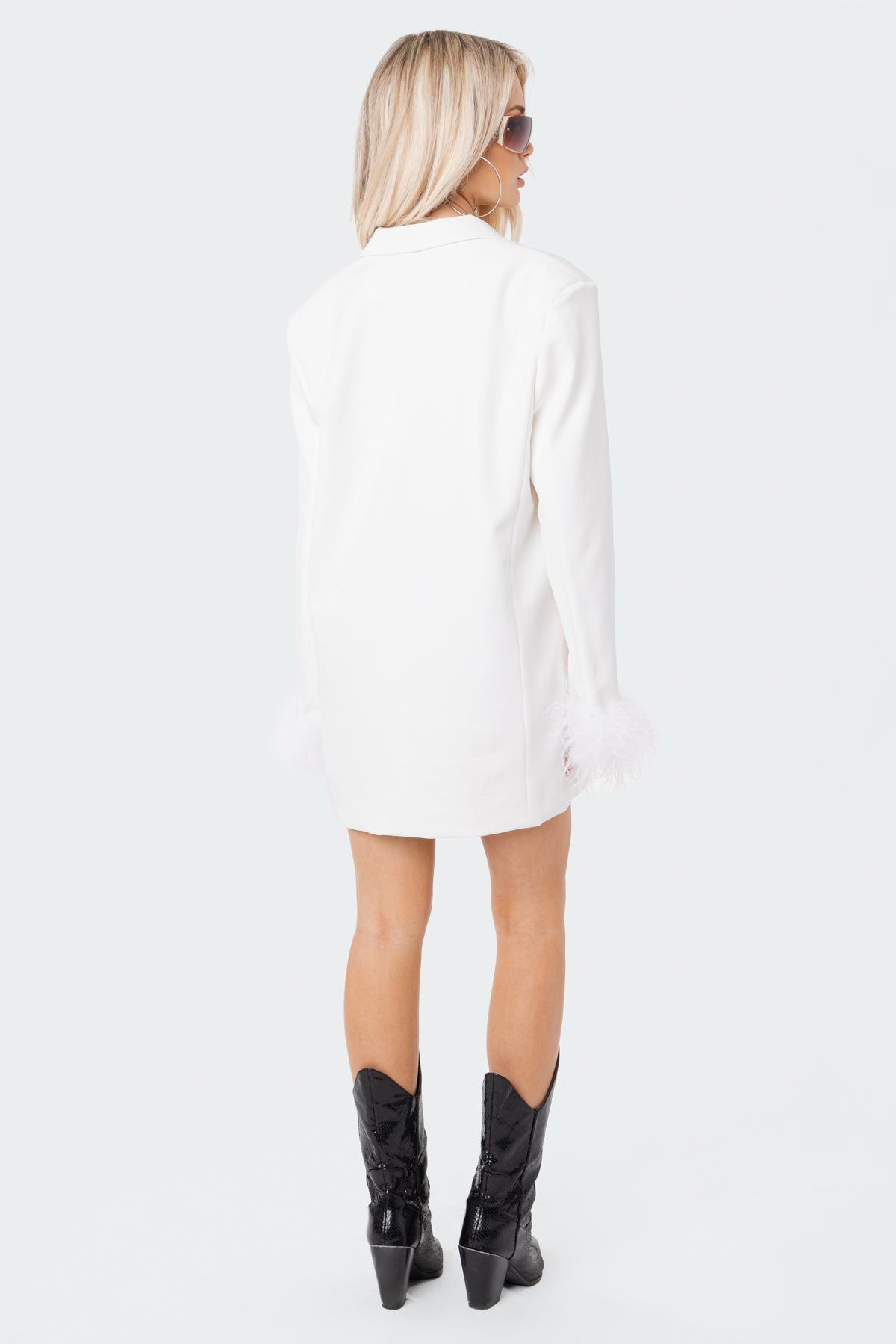 Feather Cuff Blazer Dress sold by Edikted product image thumbnail 4