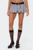 Plaid Bubble Micro Skort sold by Edikted