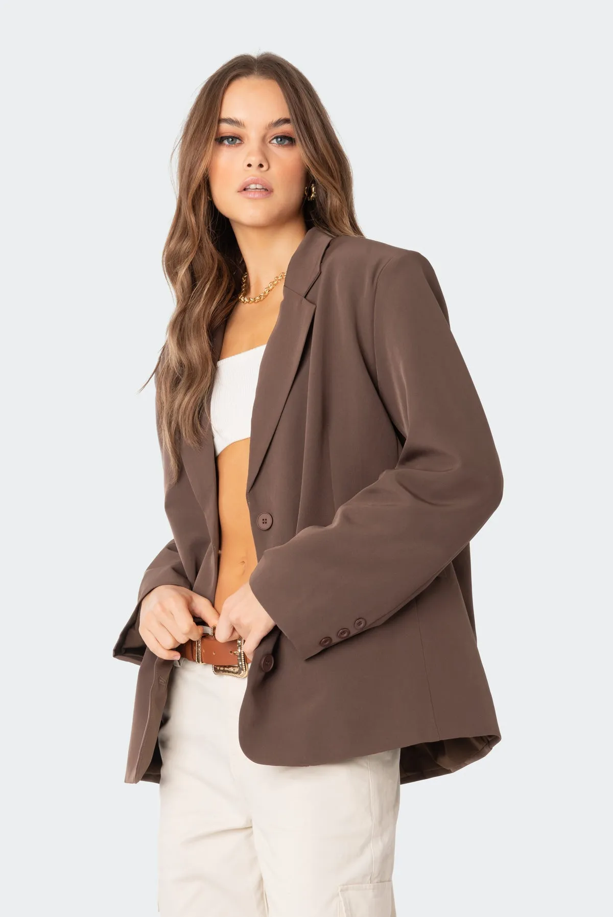 Hailey Oversized Blazer sold by Edikted product image thumbnail 4
