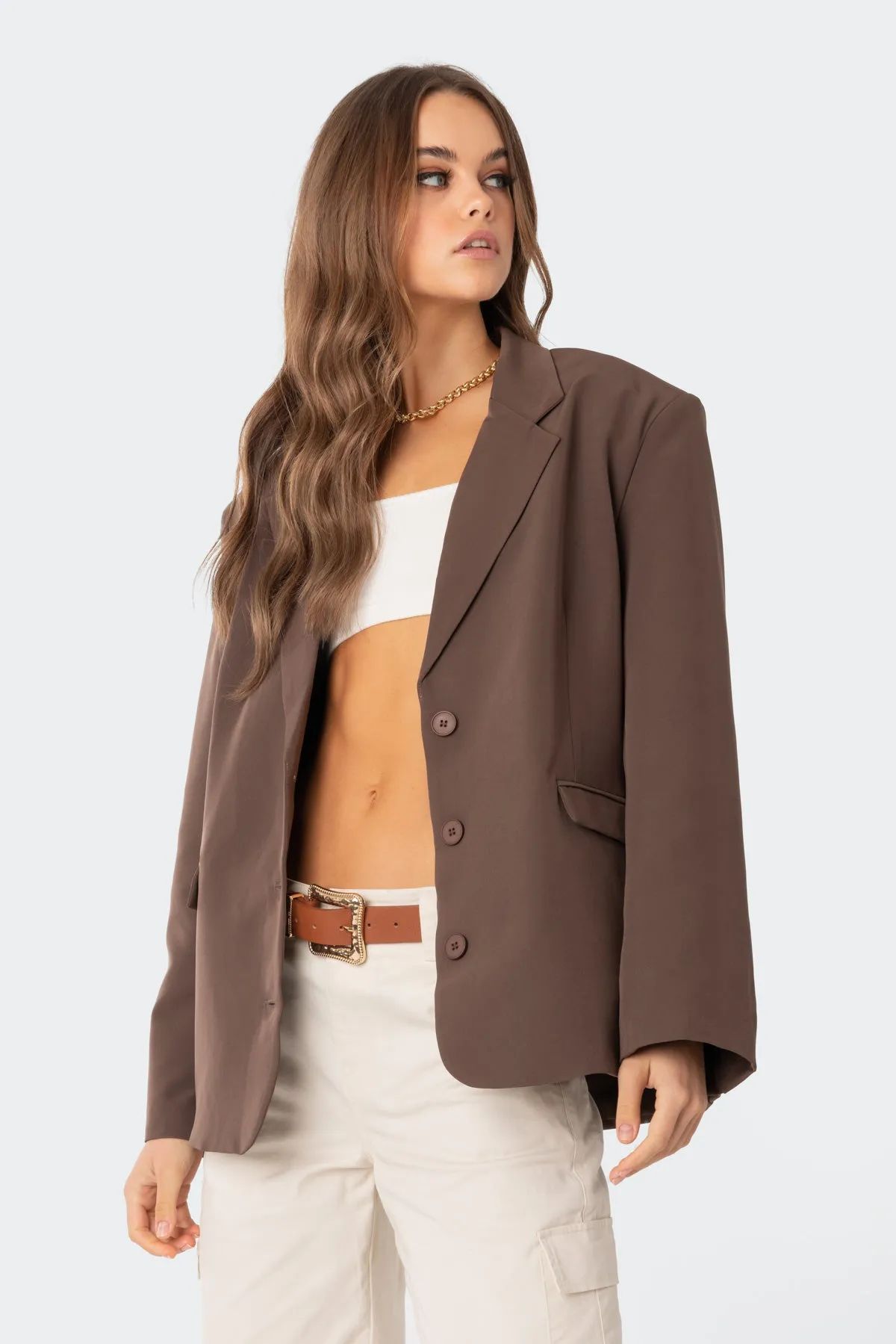 Hailey Oversized Blazer sold by Edikted product image thumbnail 2