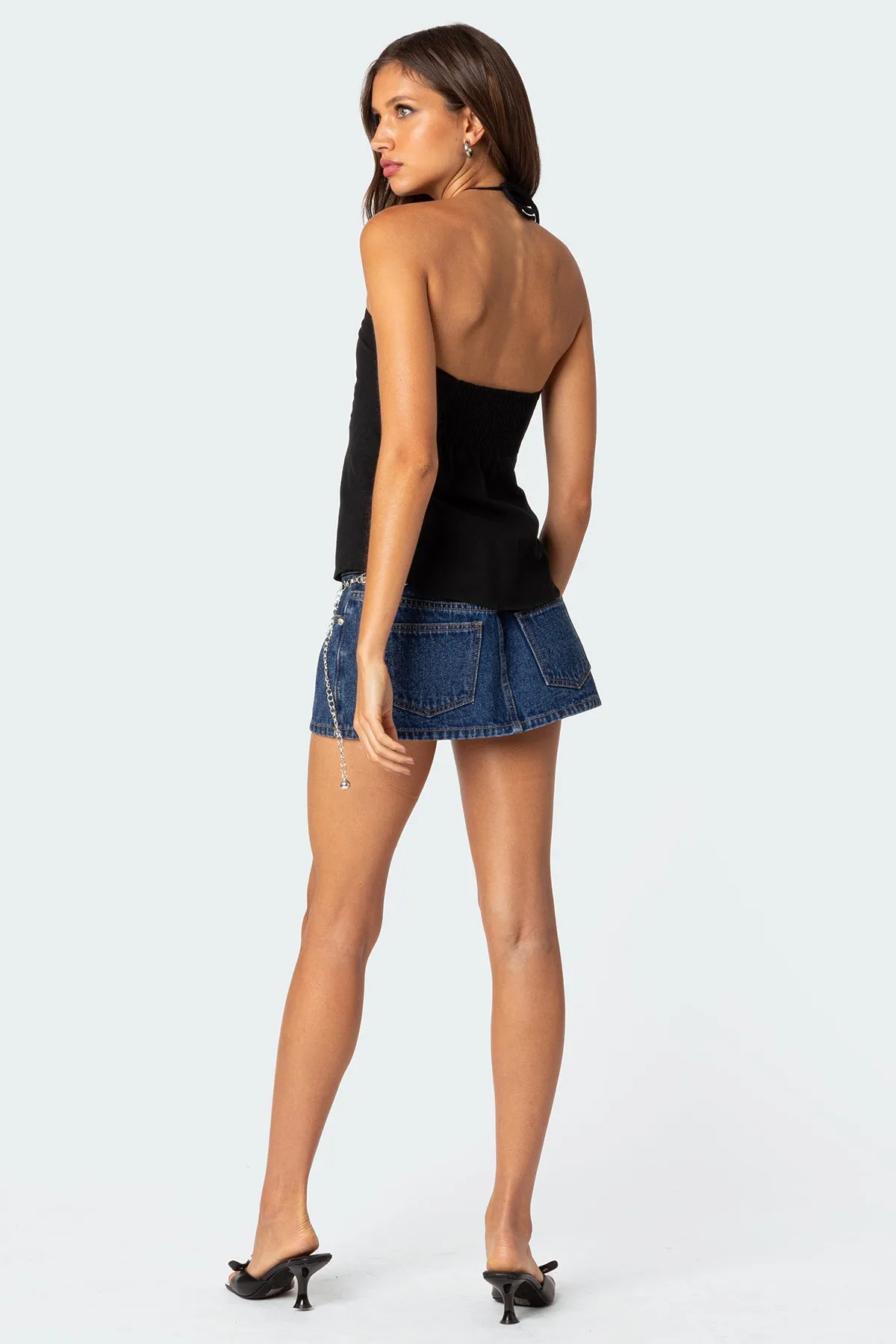 Gathered Split Front Top sold by Edikted product image thumbnail 4