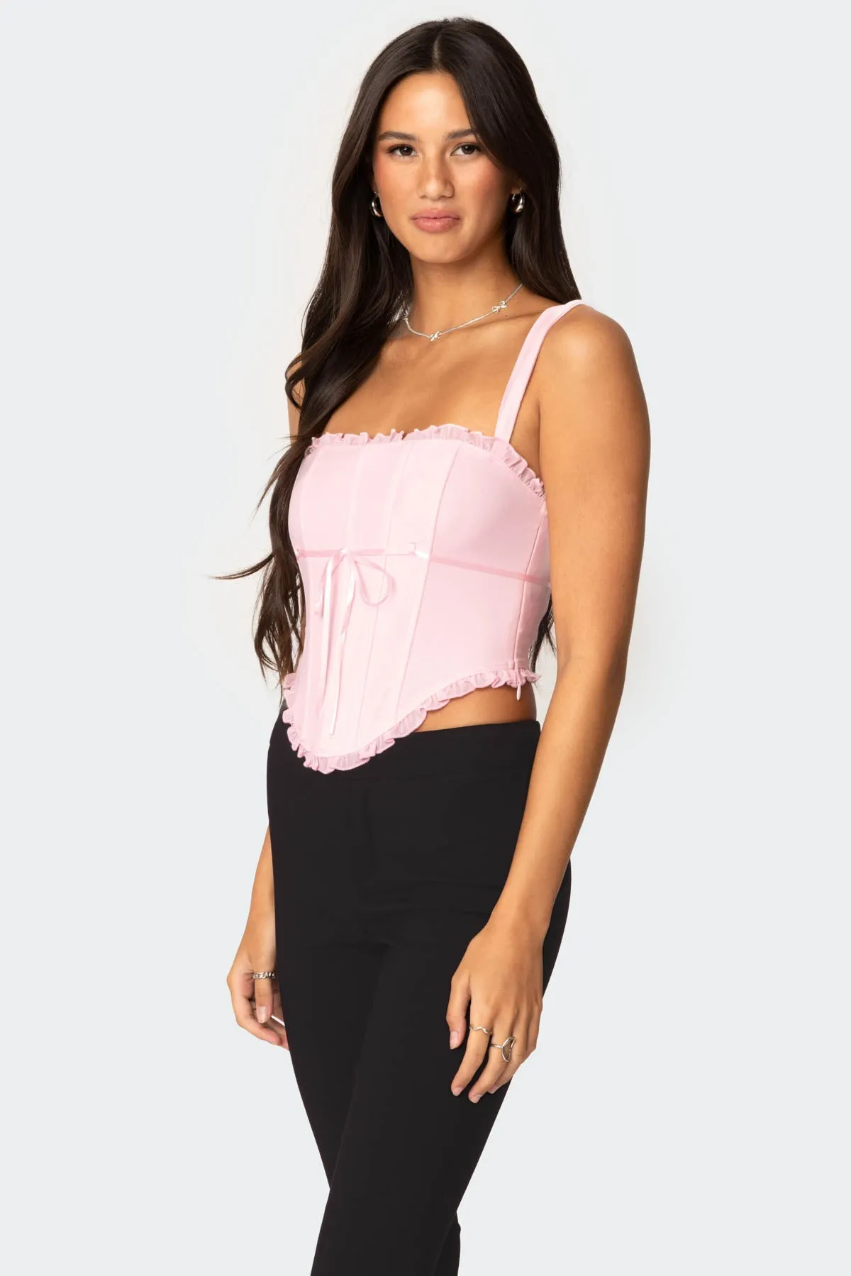 Coquette Mesh Corset sold by Edikted product image thumbnail 5