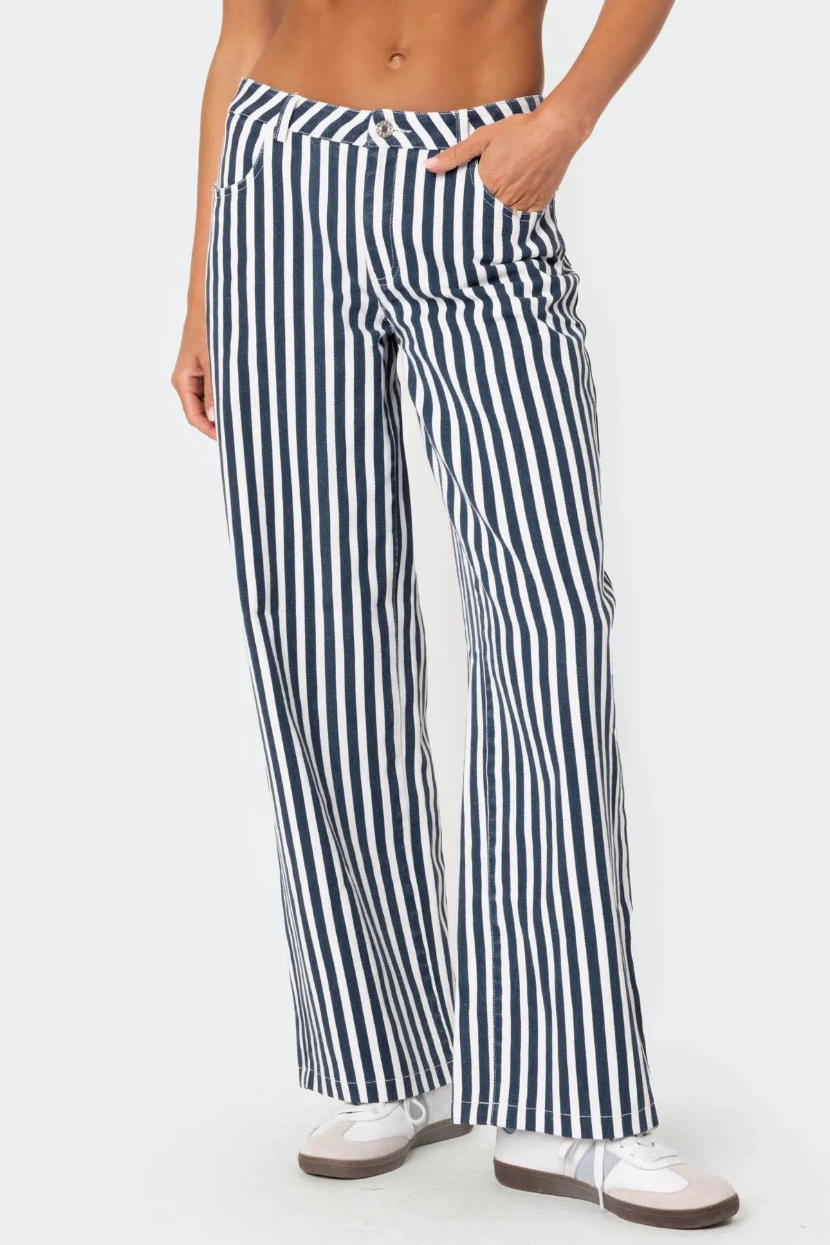 Striped Low Rise Jeans sold by Edikted product image thumbnail 2