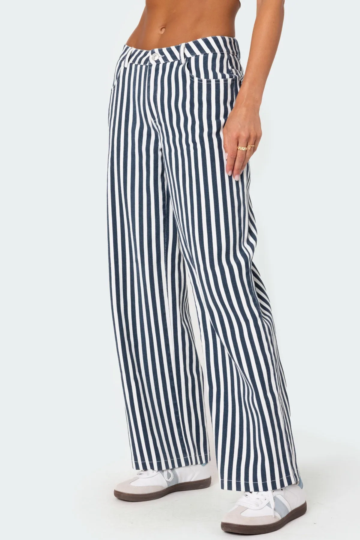Striped Low Rise Jeans sold by Edikted product image thumbnail 3